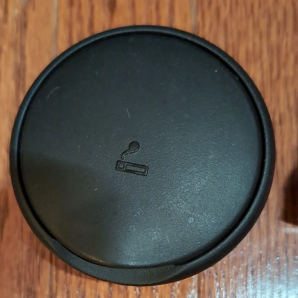 Black Car Cup Holder Ash Tray and Red USB Dual Car Charger